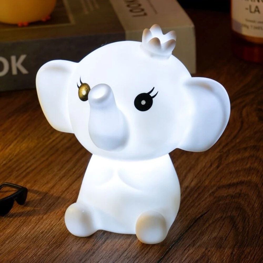 Elephant night light for kids room decor